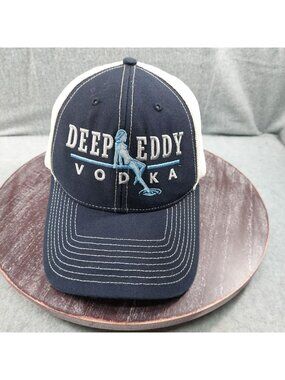 Deep Eddy Vodka Navy & White Adjustable Trucker Hat With Mesh Back